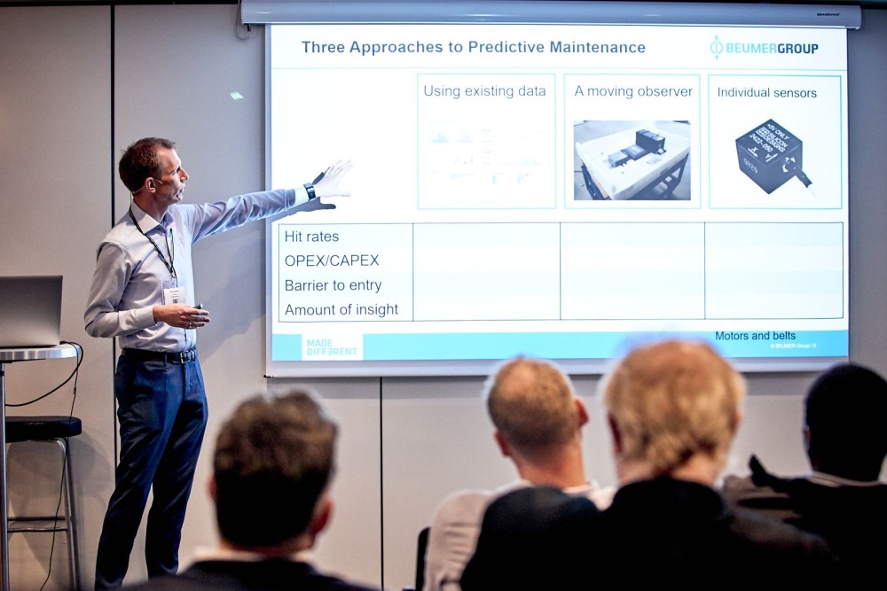 Lasse Vilhelmsen, former Data Scientist at Beumer Group presenting at the Maintenance Analytics Summit 2019