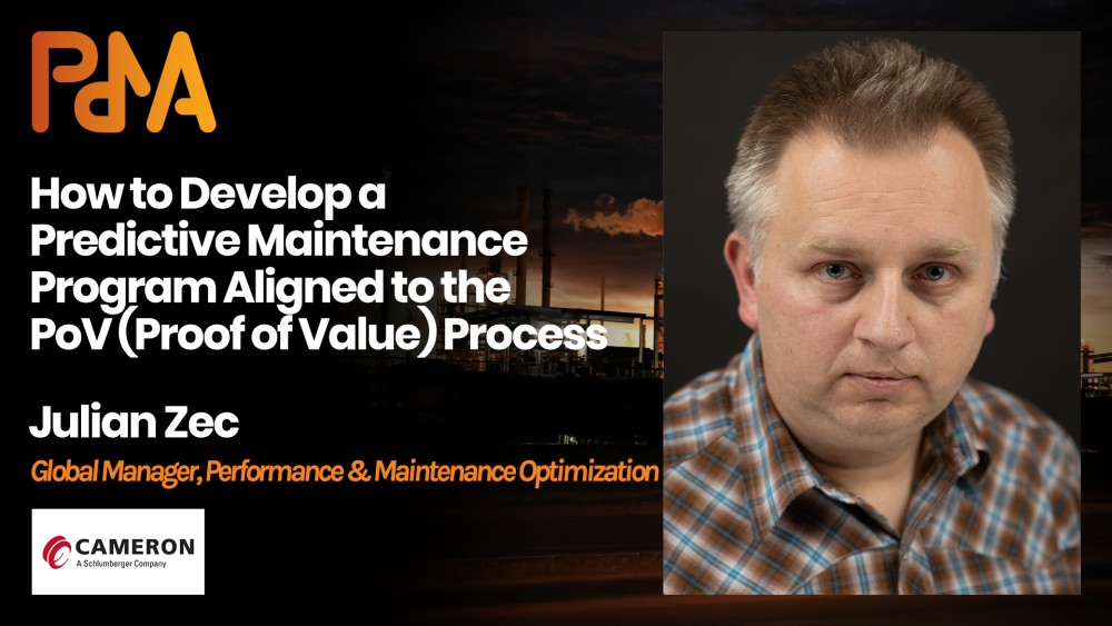 Julian Zec, Global Manager Performance & Maintenance Optimisation at Cameron