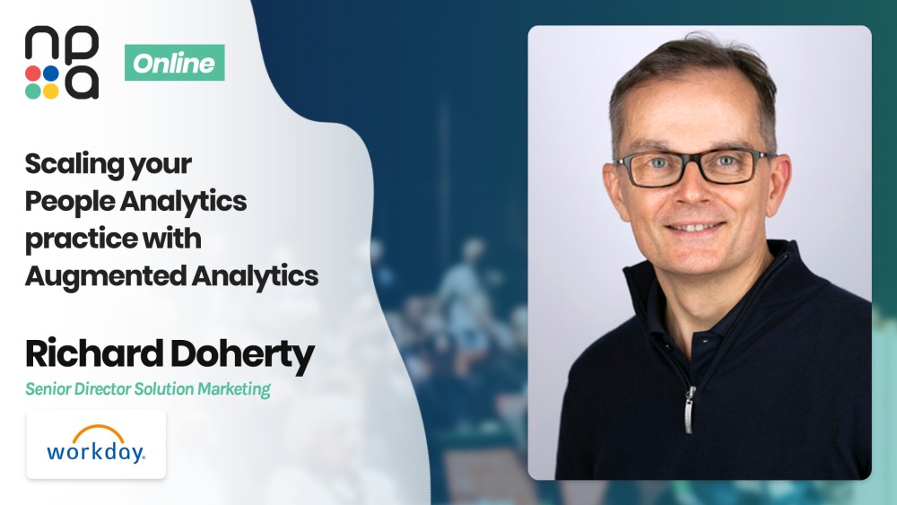 Richard Doherty, Senior Director Solution Marketing at Workday speaking at the Nordic People Analytics Summit 2020