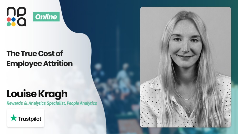 Louise Kragh, Rewards & Analytics Specialist, People Analytics at Trustpilot speaking at the Nordic People Analytics Summit 2020