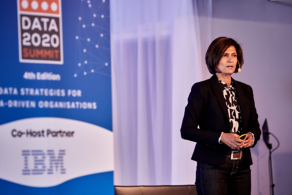 Vanessa Eriksson, previous SVP, Chief of Staff to the Group CIO, and current SVP, Chief Digital Officer at Zenseact presenting at the Data 2020 Summit 