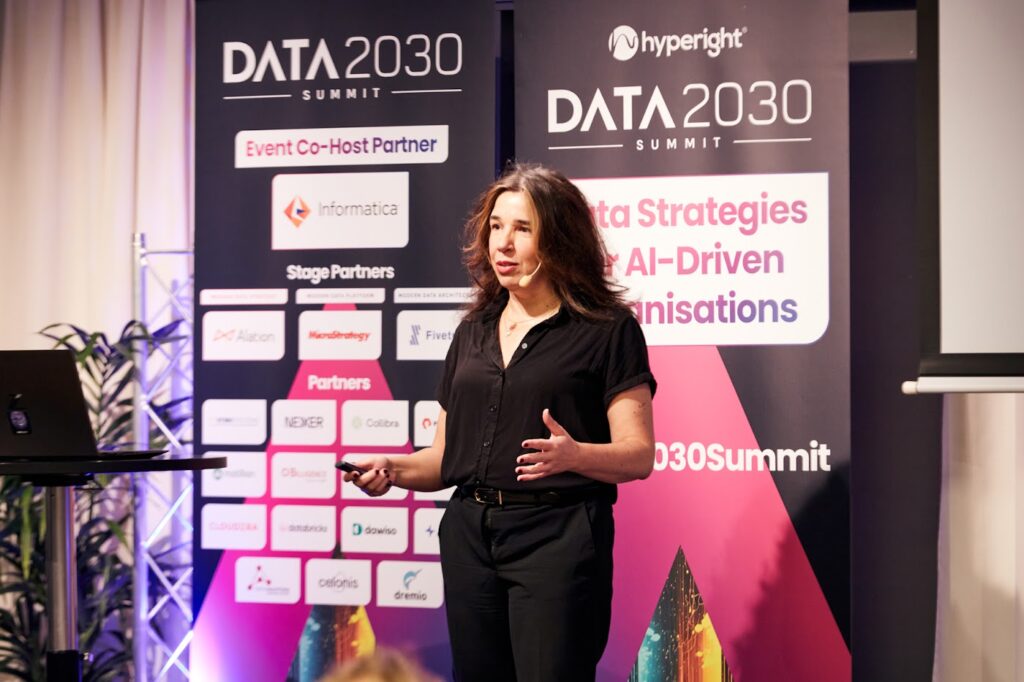 Ana Maria Liz - Chairperson at the Data 2030 Summit 2023 in Stockholm