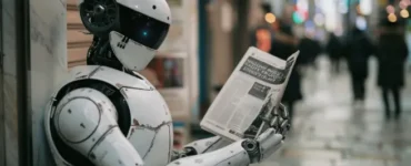 Robot Reading a Newspaper